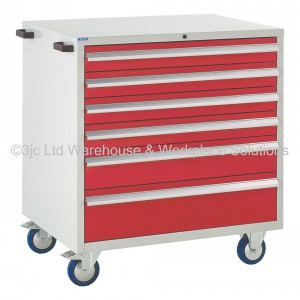Euroslide Storage Cabinet Mobile 6 Drawers
